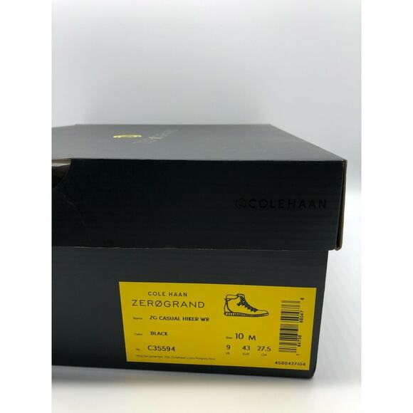 Cole Haan Zerogrand Causal Waterproof Leather Boots C35594 Men's 10M - Picture 16 of 16